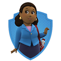Paw Patrol Characters - Mayor Goodway - Badge