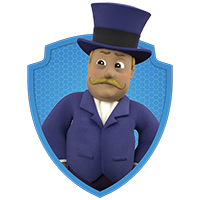 Paw Patrol Characters - Mayor Humdinger - Badge