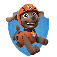 Paw Patrol Characters - Zuma - Badge