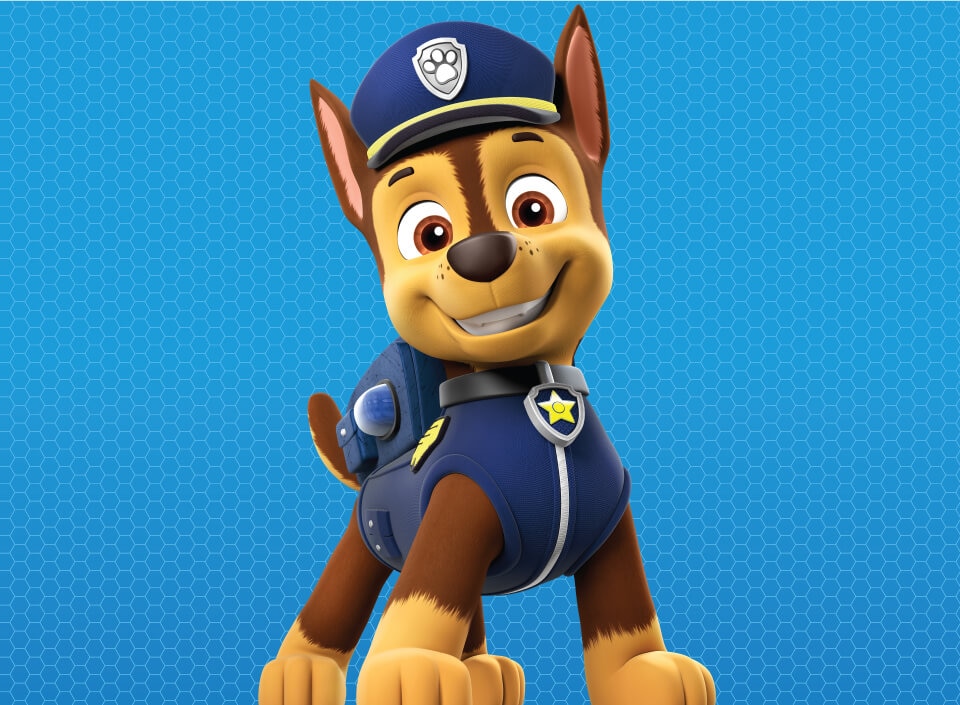 Paw Patrol Characters - Biography Chase - Desktop image