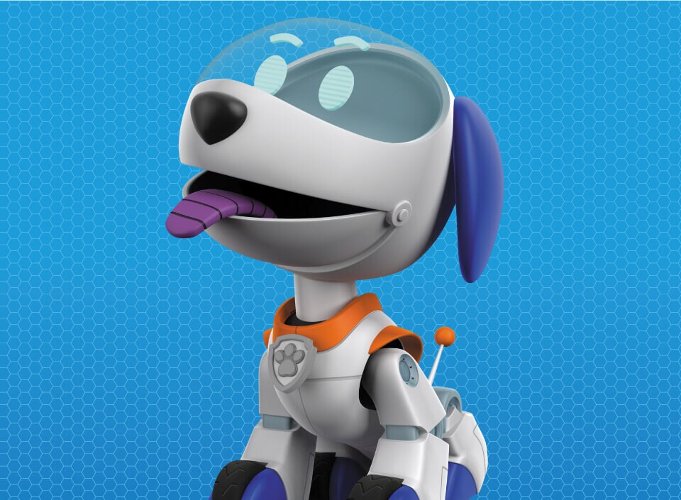 Paw Patrol Characters - Biography Robo Dog - Desktop image